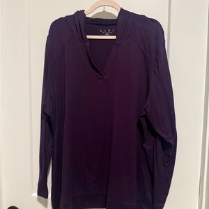 Lane Bryant Deep Purple Hoodie Sweatshirt
